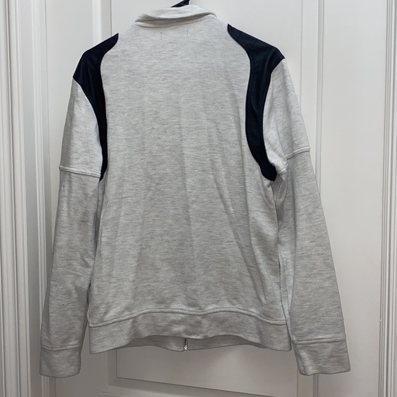 INC international concepts grey black zip up sweatshirt light jacket size medium - Picture 8 of 9